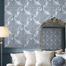 120132 Tregaron Midnight Blue Wallpaper by Laura Ashley