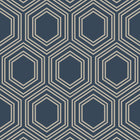 120198 Honeycomb Geo Navy Wallpaper by Next