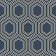 Honeycomb Geo Navy Wallpaper by Next
