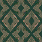120201 Deco Triangle Emerald Wallpaper by Next