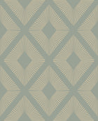 120202 Deco Triangle Sage Wallpaper by Next