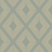 120202 Deco Triangle Sage Wallpaper by Next