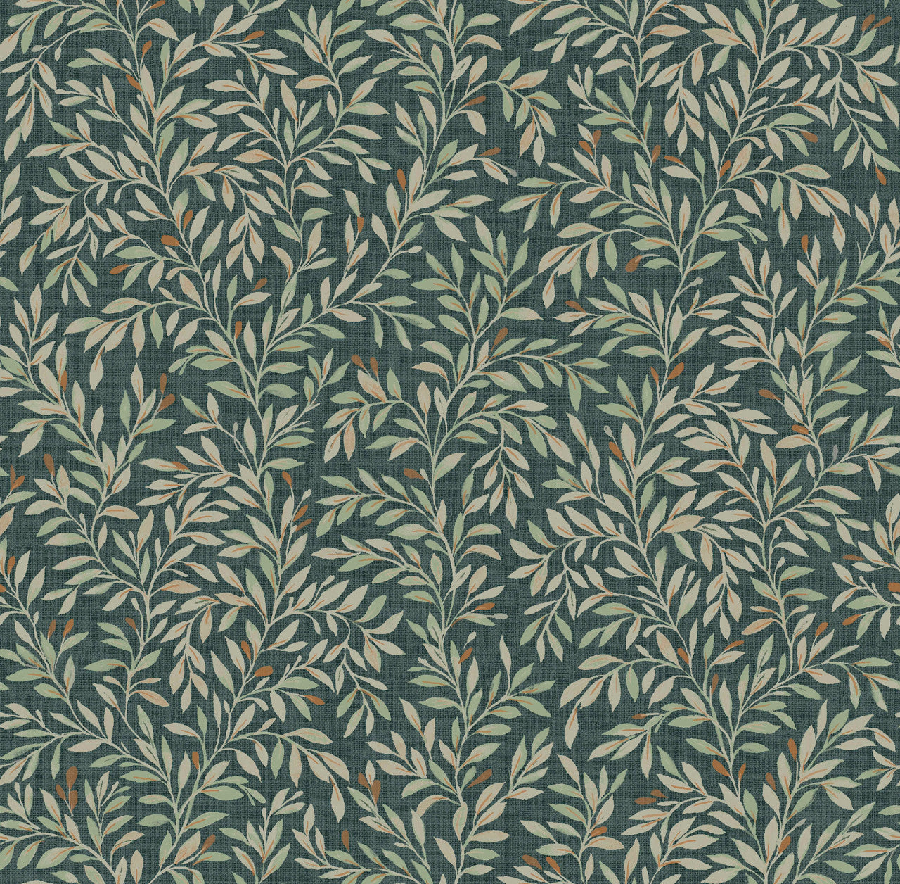 120204 Ditsy Leaf Emerald Wallpaper by Next