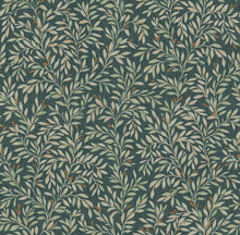 120204 Ditsy Leaf Emerald Wallpaper by Next