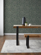 120204 Ditsy Leaf Emerald Wallpaper by Next