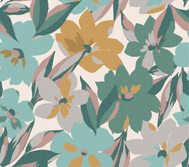 120207 Hot House Floral Sunshine Wallpaper by Next