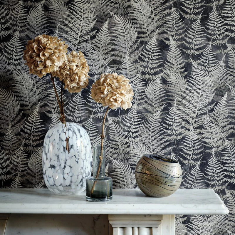 120366 Woodland Fern Wallpaper by Clarissa Hulse