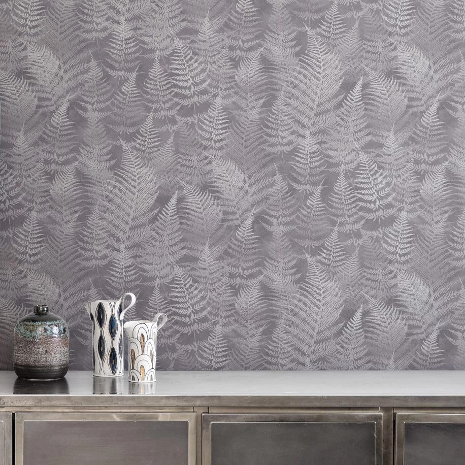 120368 Woodland Fern Wallpaper by Clarissa Hulse