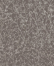 120369 Gypsophila Mocha/Silver Wallpaper by Clarissa Hulse