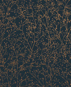 120381 Gypsophila Midnight/Copper Wallpaper by Clarissa Hulse