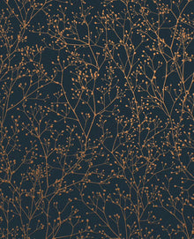 120381 Gypsophila Midnight/Copper Wallpaper by Clarissa Hulse