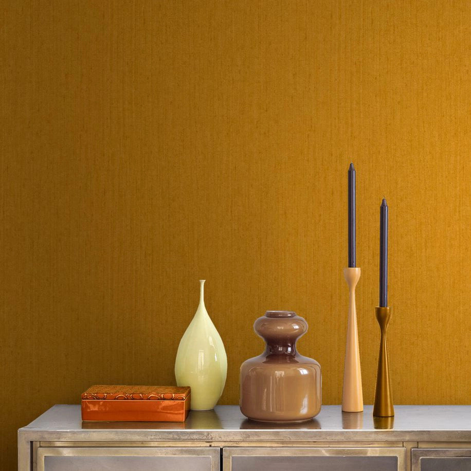 120404 Tisbury Yellow Ochre Wallpaper by Clarissa Hulse