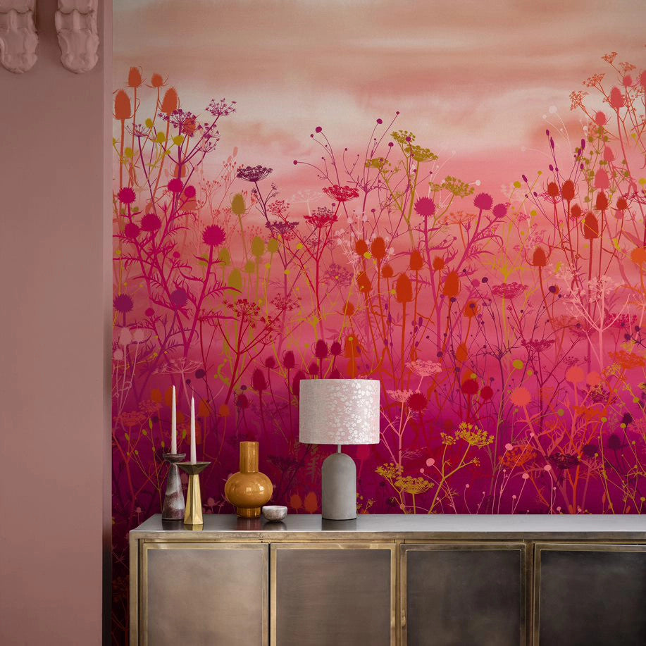 120409 Tanias Garden Sunset Mural Wallpaper by Clarissa Hulse