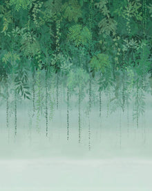 120411 Enchanted Vale Emerald Mural Wallpaper by Clarissa Hulse