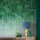 120411 Enchanted Vale Emerald Mural Wallpaper by Clarissa Hulse