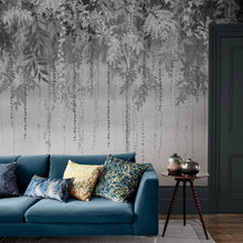 120413 Enchanted Vale Charcoal Mural Wallpaper by Clarissa Hulse