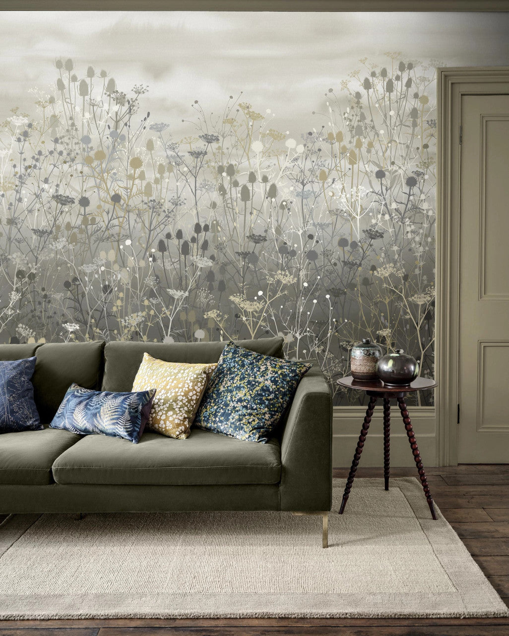 120418 Tanias Garden Pebble Mural Wallpaper by Clarissa Hulse
