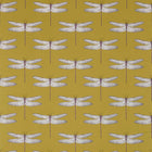 120432 Demoiselle Palmetto Chartreuse / Grape Fabric by Harlequin