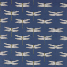 120435 Demoiselle Colour 2 Ink Chartreuse Harlequin Fabric