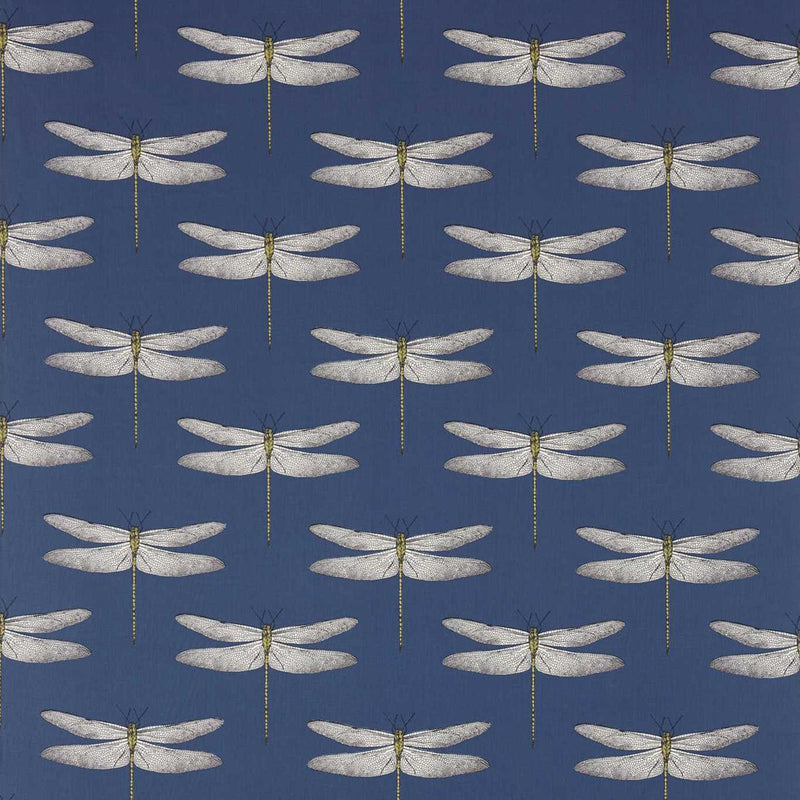 120435 Demoiselle Palmetto Ink / Chartreuse Fabric by Harlequin