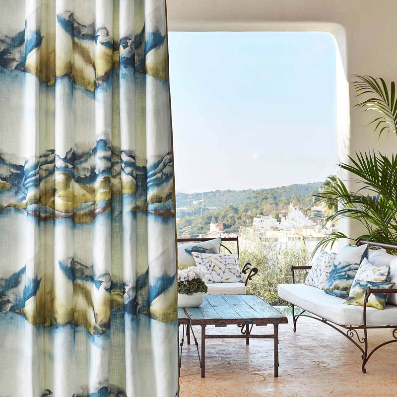 120605 Kailani Colour 4 Lagoon Linden Harlequin Fabric