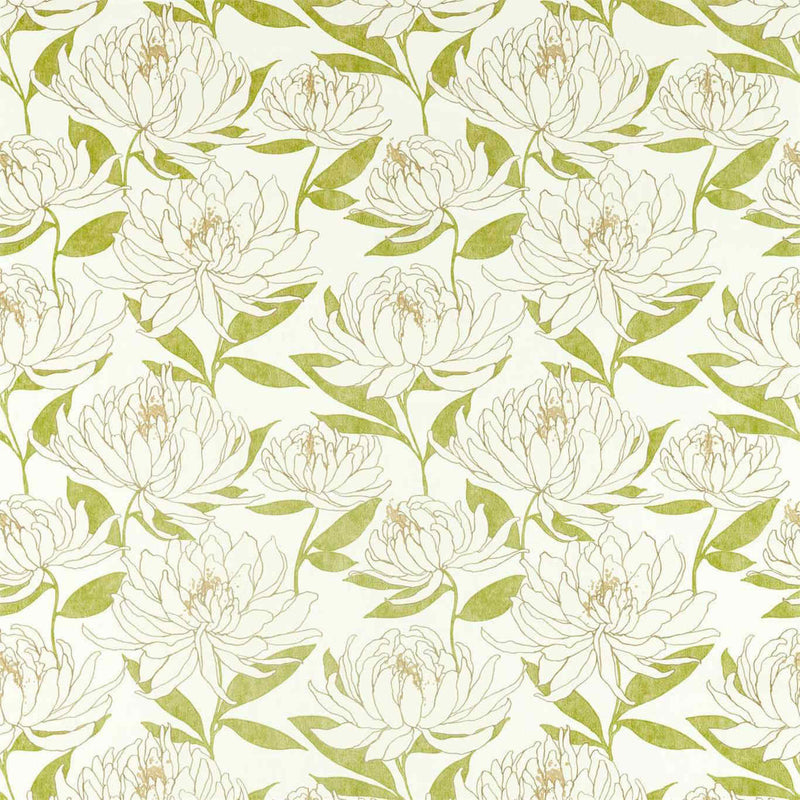 120818 Sebal Salinas Prints And Weaves Laurel/Chalk Fabric by Harlequin