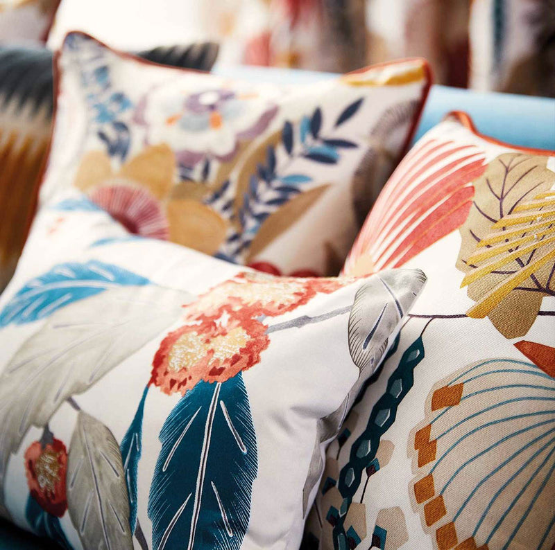 120820 Coppice Salinas Prints And Weaves Russet/Midnight Fabric by Harlequin