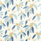 120821 Coppice Salinas Prints And Weaves Saffron/Cobalt Fabric by Harlequin