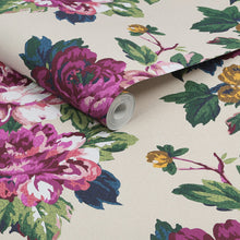 120870 Invite Floral Cream Wallpaper by Joules