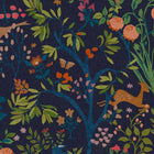 120872 Enchanted Woodland Navy Wallpaper by Joules