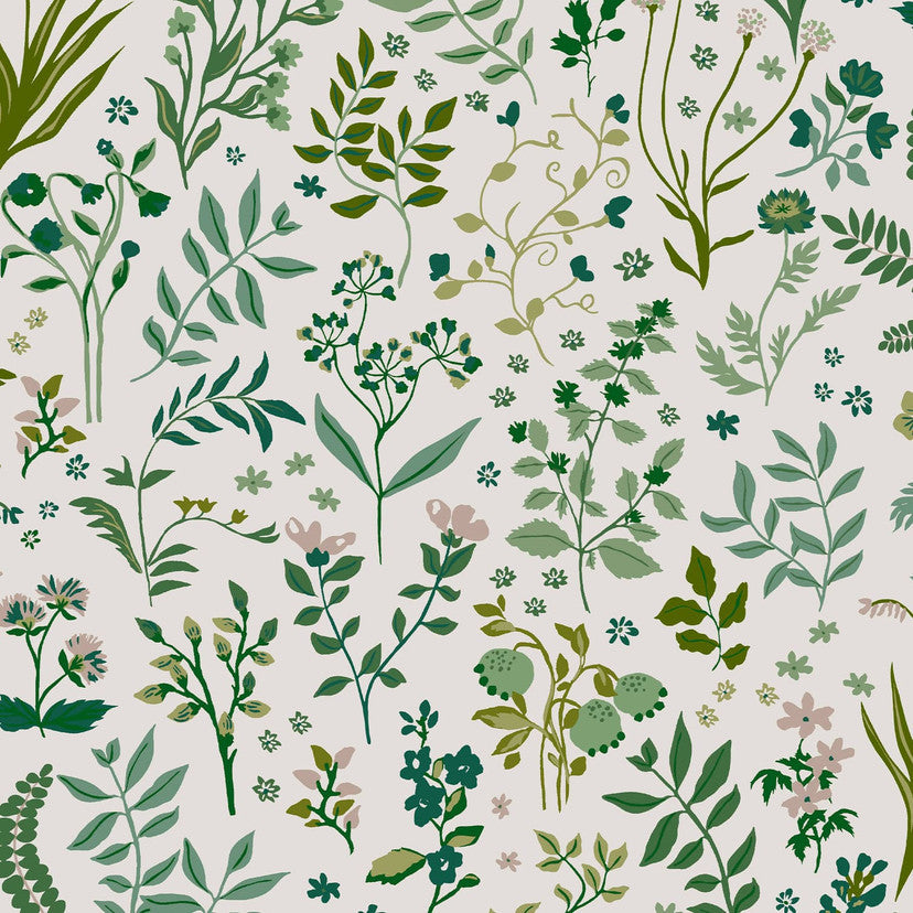 120873 Holcombe Floral Creme Wallpaper by Joules