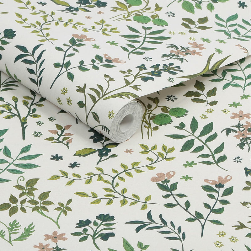 120873 Holcombe Floral Creme Wallpaper by Joules