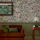 120882 Festival Flowers Antique White Wallpaper by Joules