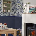 120884 Plain Navy Wallpaper by Joules