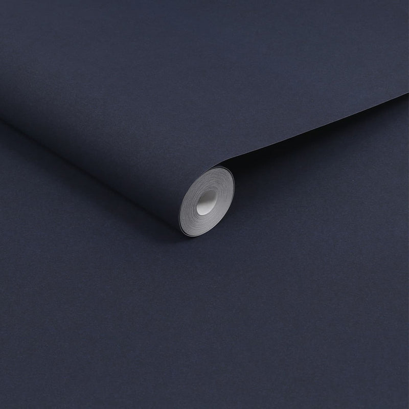 120884 Plain Navy Wallpaper by Joules