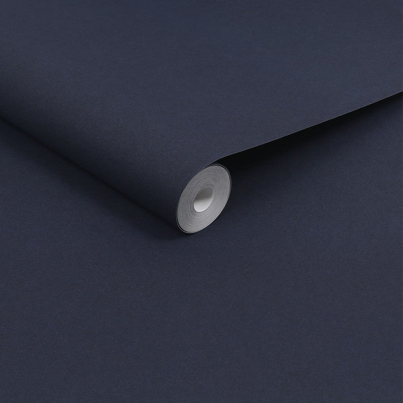120884 Plain Navy Wallpaper by Joules