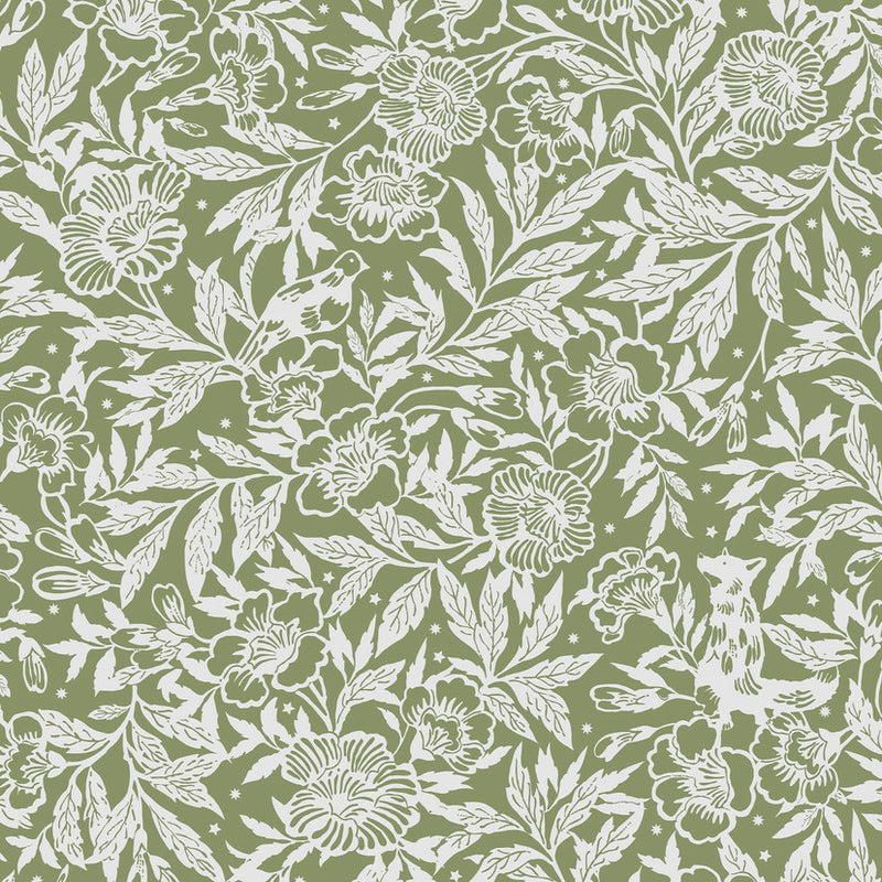 120888 Twilight Ditsy Green Wallpaper by Joules