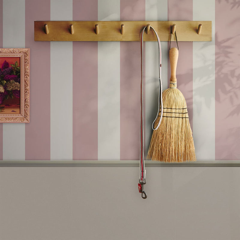 120890 Harborough Stripe Pink Wallpaper by Joules