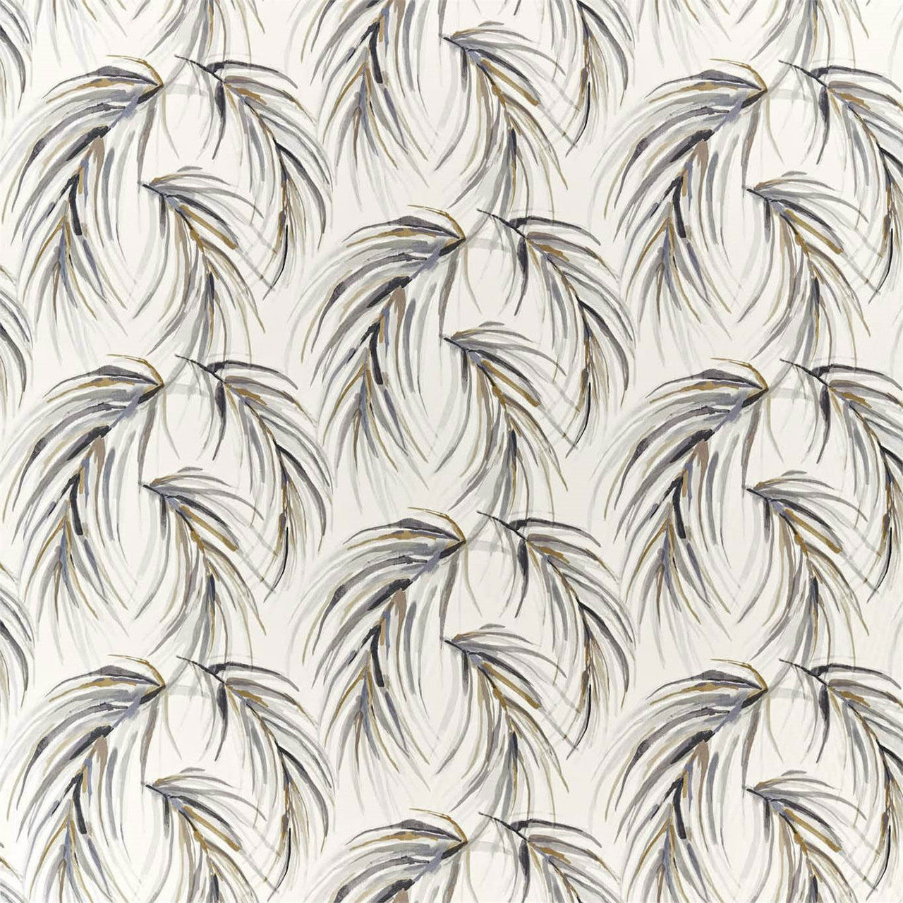 120902 Alvaro Mirador Drapery Slate / Stone / Charcoal Fabric by Harlequin