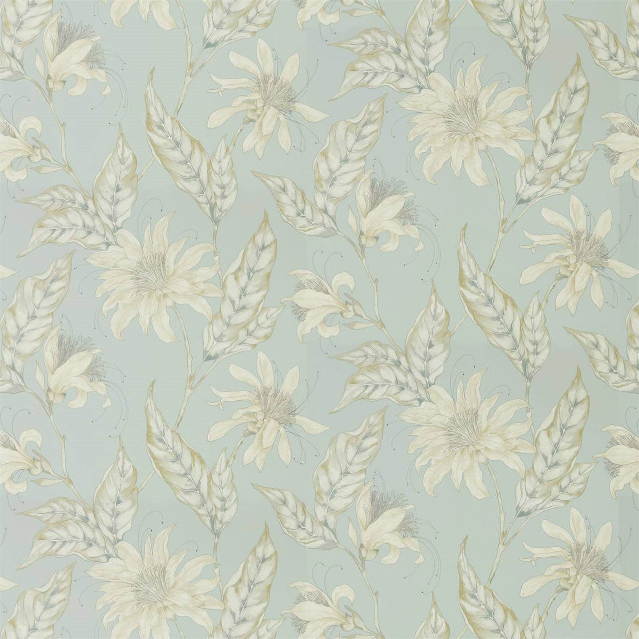 120903 Ananda Mirador Drapery Topaz Fabric by Harlequin