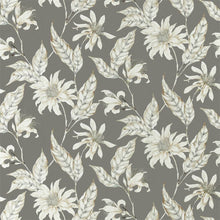 120905 Ananda Mirador Drapery Slate Fabric by Harlequin