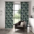 120964 Distortion Momentum 13 Adriatic / Ink / Parchment Fabric by Harlequin