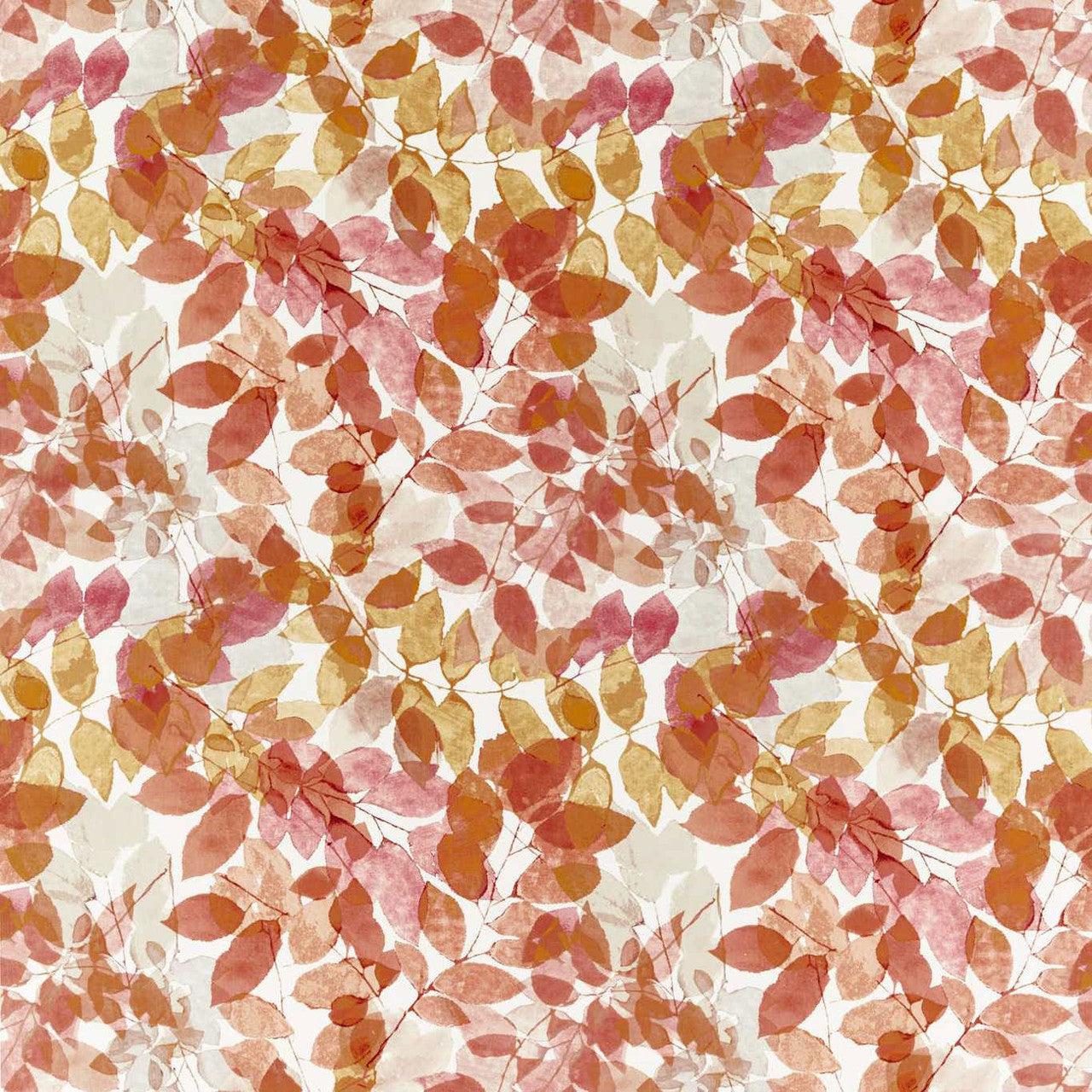 120969 Expose Momentum 14 Rosewood / Saffron / Parchment Fabric by Harlequin
