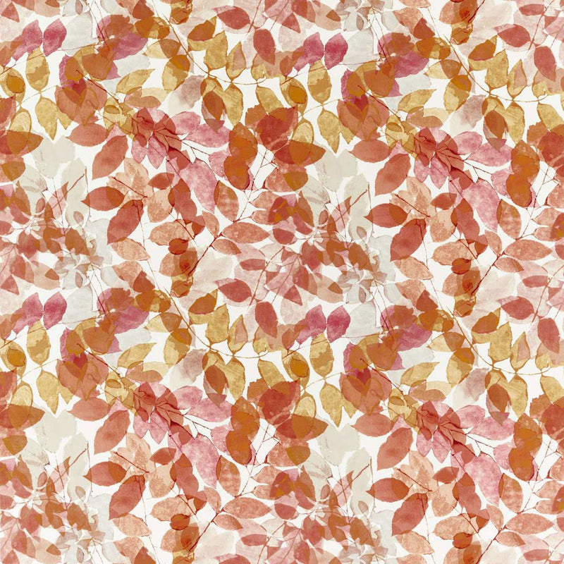 120969 Expose Momentum 14 Rosewood / Saffron / Parchment Fabric by Harlequin