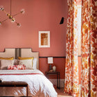 120969 Expose Momentum 14 Rosewood / Saffron / Parchment Fabric by Harlequin