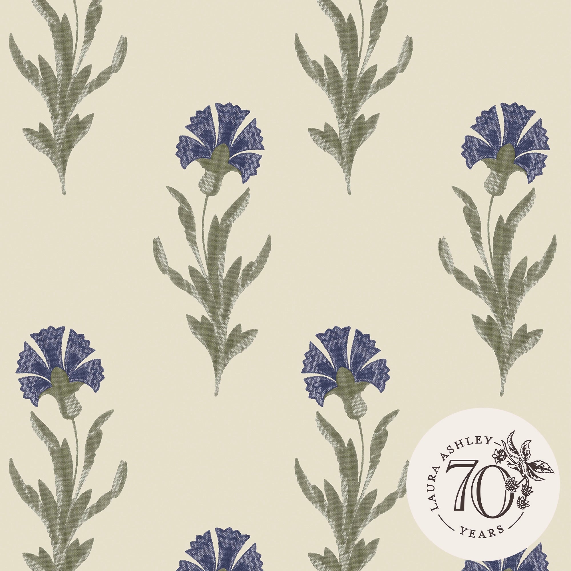 121068 Dandelion Dusky Seaspray Wallpaper by Laura Ashley