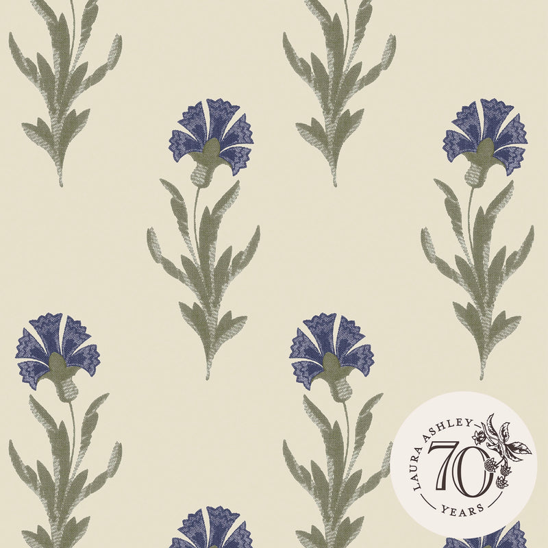 121068 Dandelion Dusky Seaspray Wallpaper by Laura Ashley