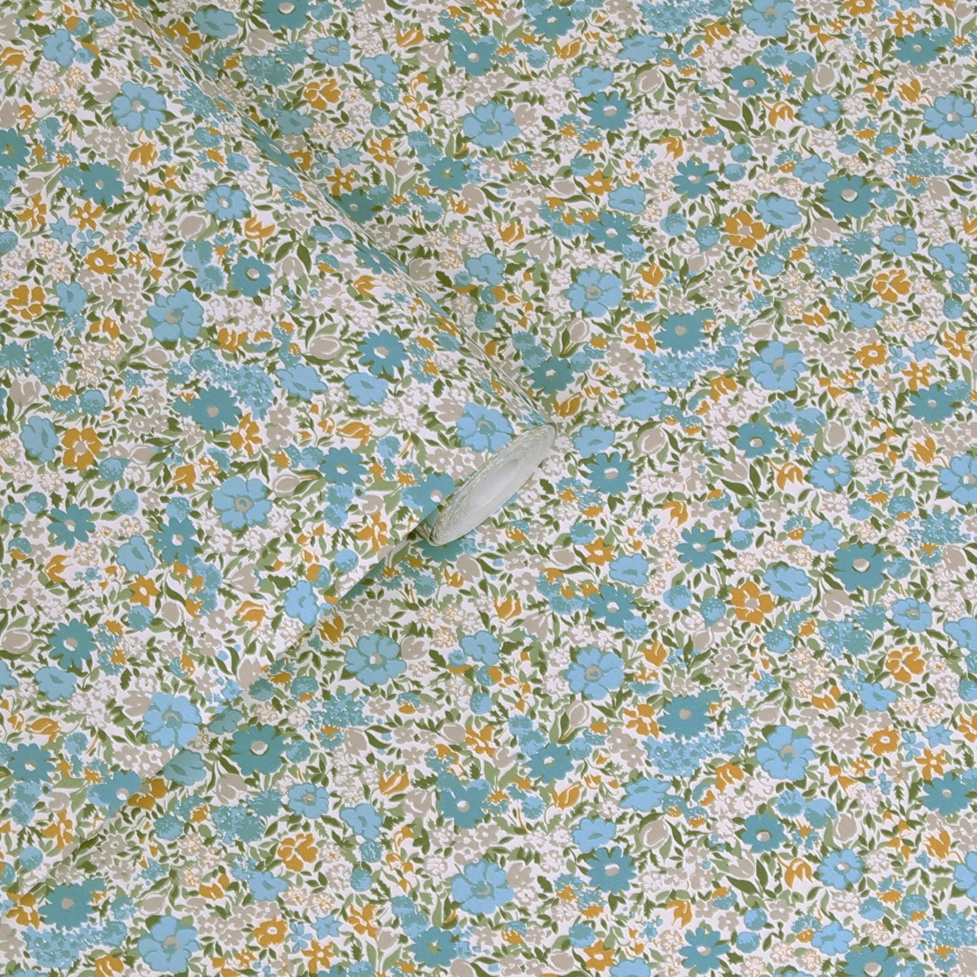 121075 Loveston Newport Blue Wallpaper by Laura Ashley