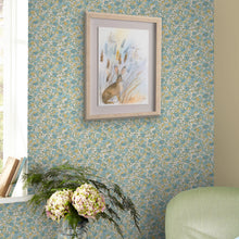 121075 Loveston Newport Blue Wallpaper by Laura Ashley