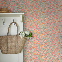 121076 Loveston Coral Pink Wallpaper by Laura Ashley